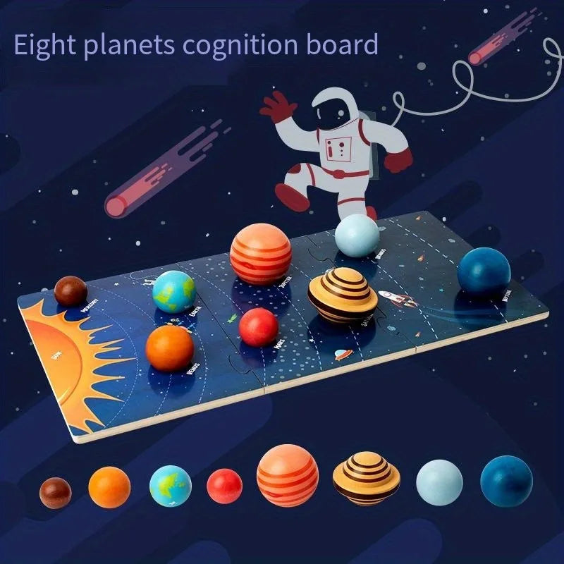 Wooden Solar System – Lehrreich & Entdeckungsreich – Planeten-Spielset