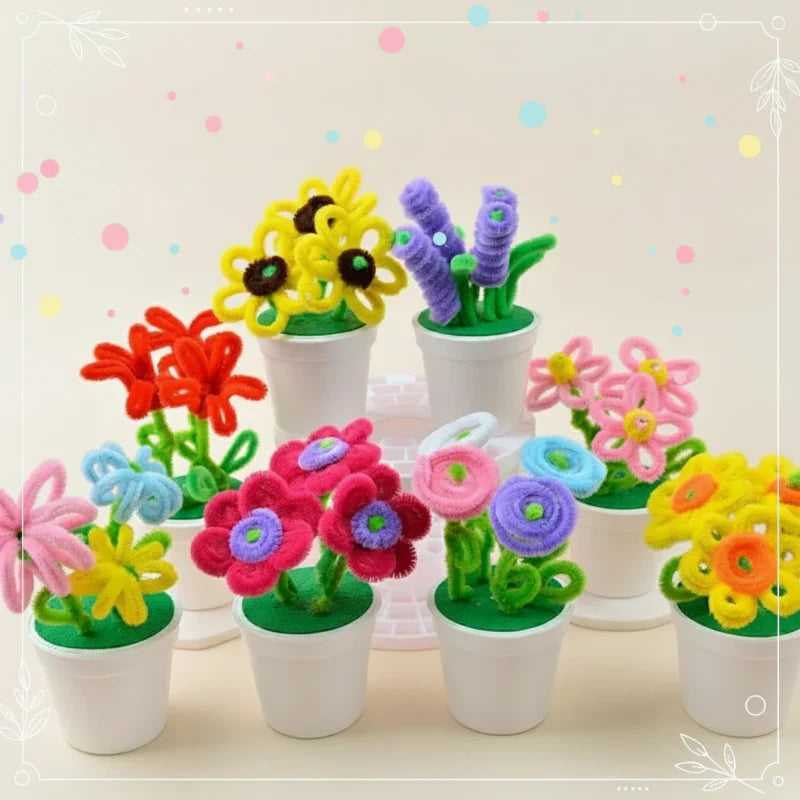 CraftBloom – Bunt & Kreativ – DIY-Blumentopf-Bastelset