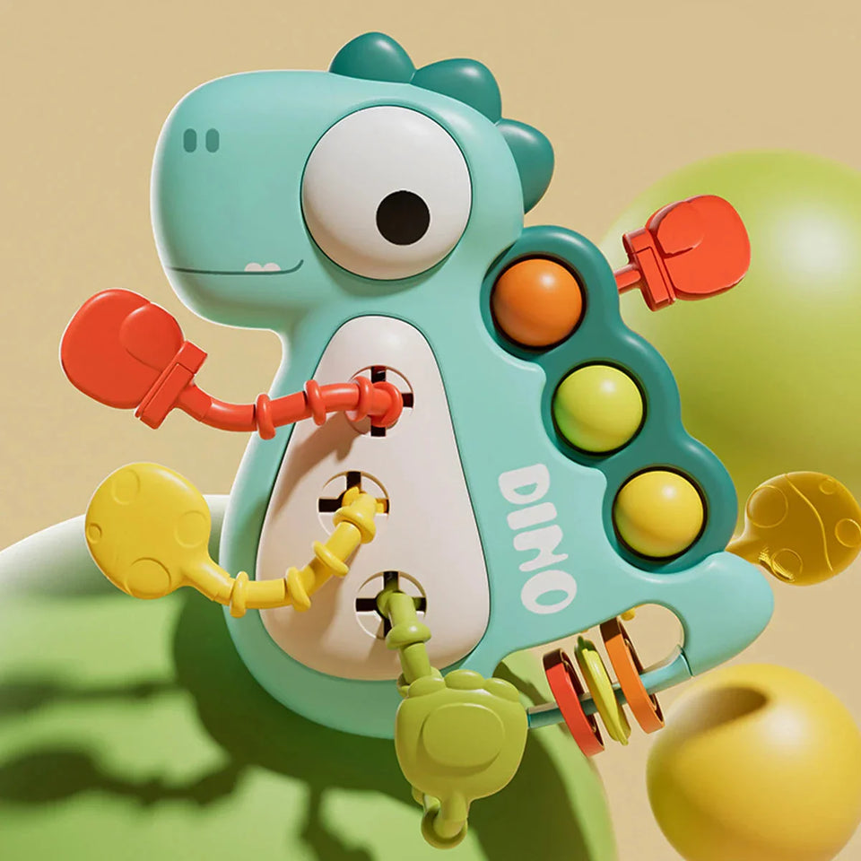 BabyDino – Verspielt & Beißbar – Sensorisches Ziehspielzeug
