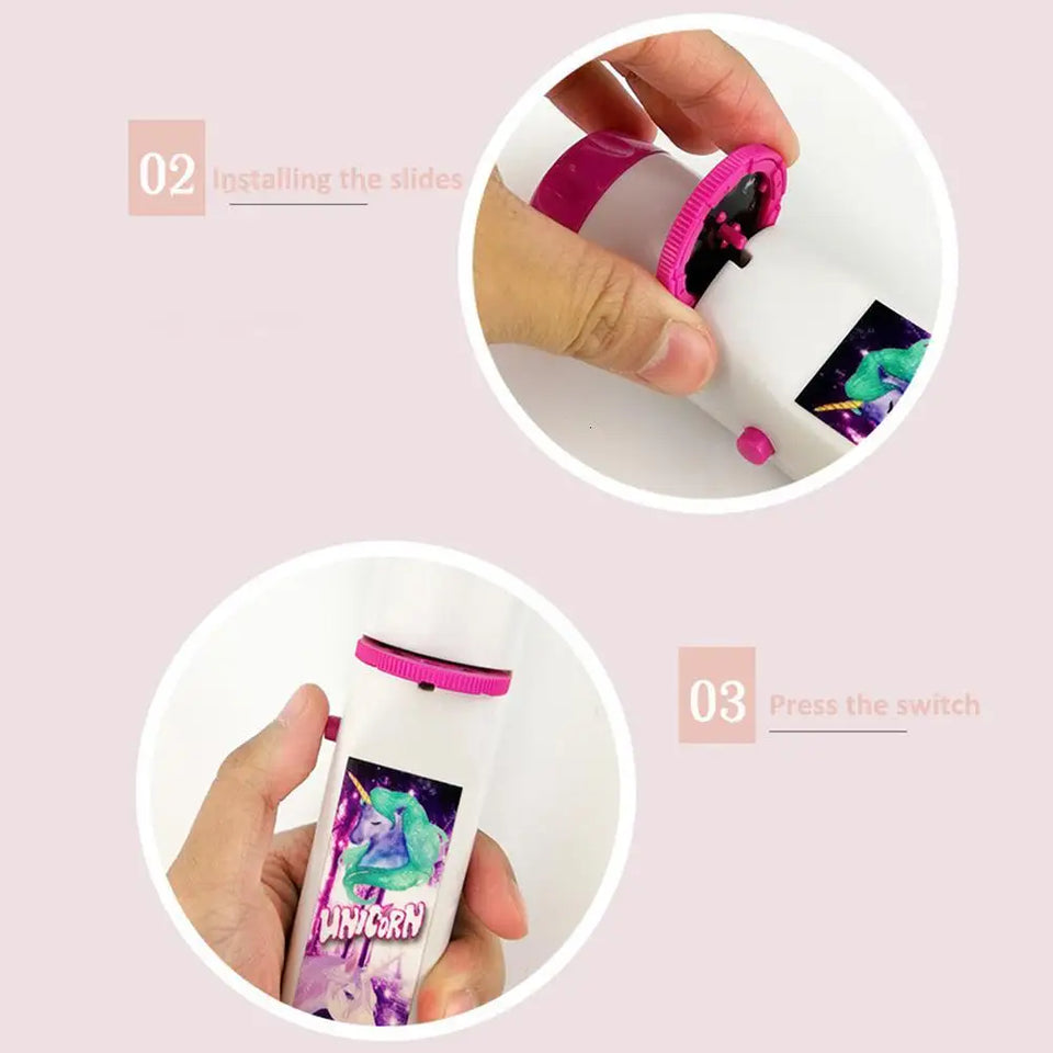 Glow Tales™ – Gute-Nacht-Bilder - Spielzeug-Projektions-Taschenlampe