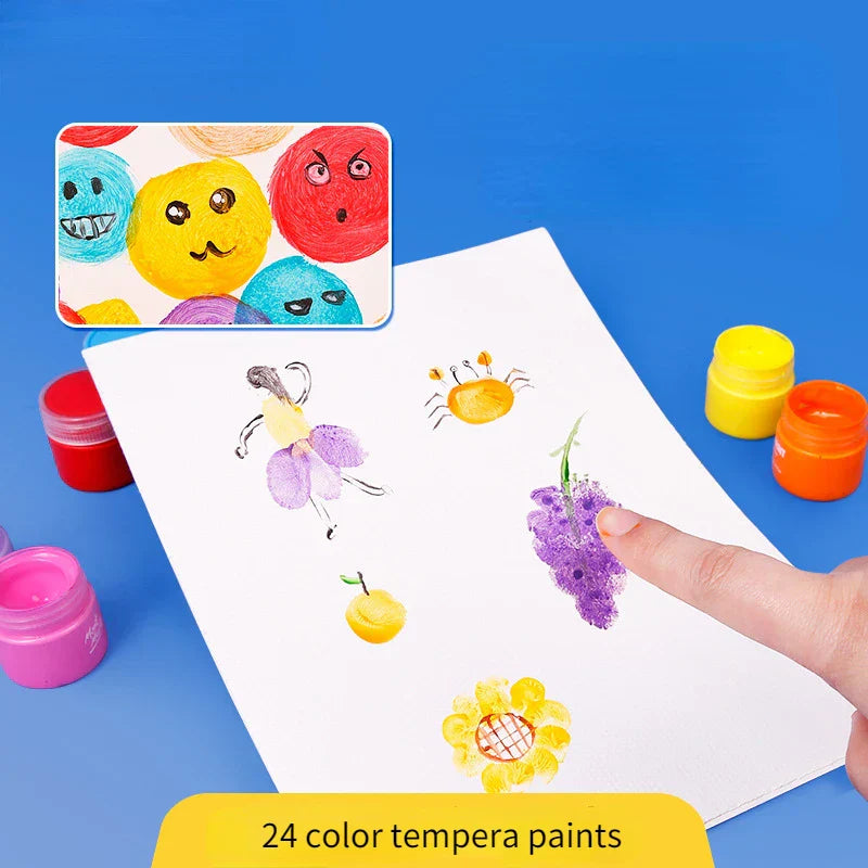 PaintJoy – Farbenfroh und kreativ – Fingerfarben- und Gouache-Set