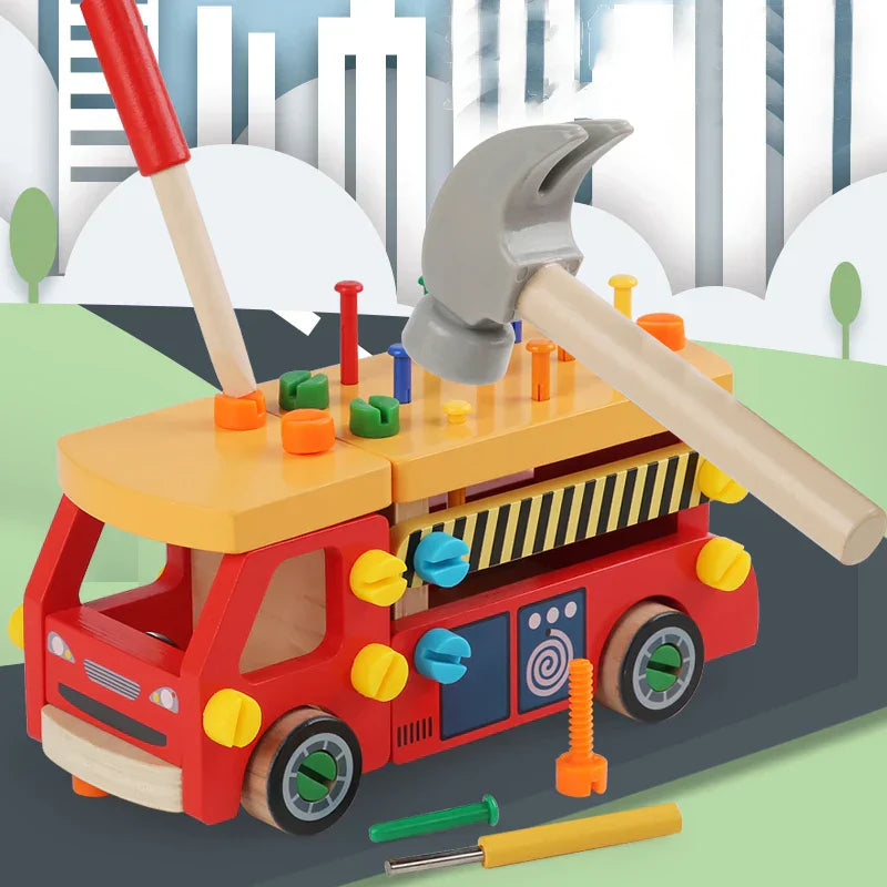 Woods™ - Feinmotorik und Koordination - Spielzeug-Bauwagen