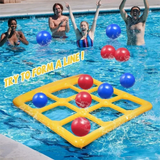 Pool Tic Tac Toe – Bunt & lustig - Pool Vier in einer Reihe Spielset