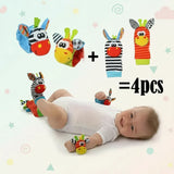 Wrist Rattle and Socks – Motorik & Spiel – Baby-Rasseln (4er-Set)