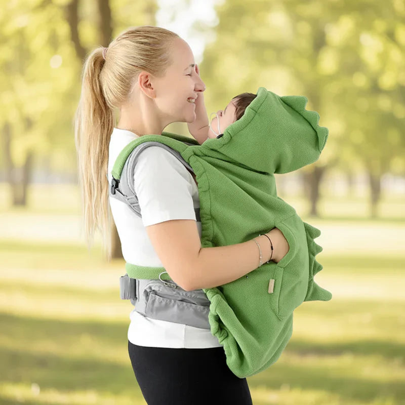 Dinosaur Baby Carrier Cover – Warm & Komfort – Dino-Babydecke