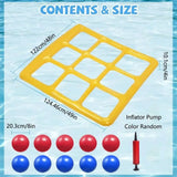 Pool Tic Tac Toe – Bunt & lustig - Pool Vier in einer Reihe Spielset