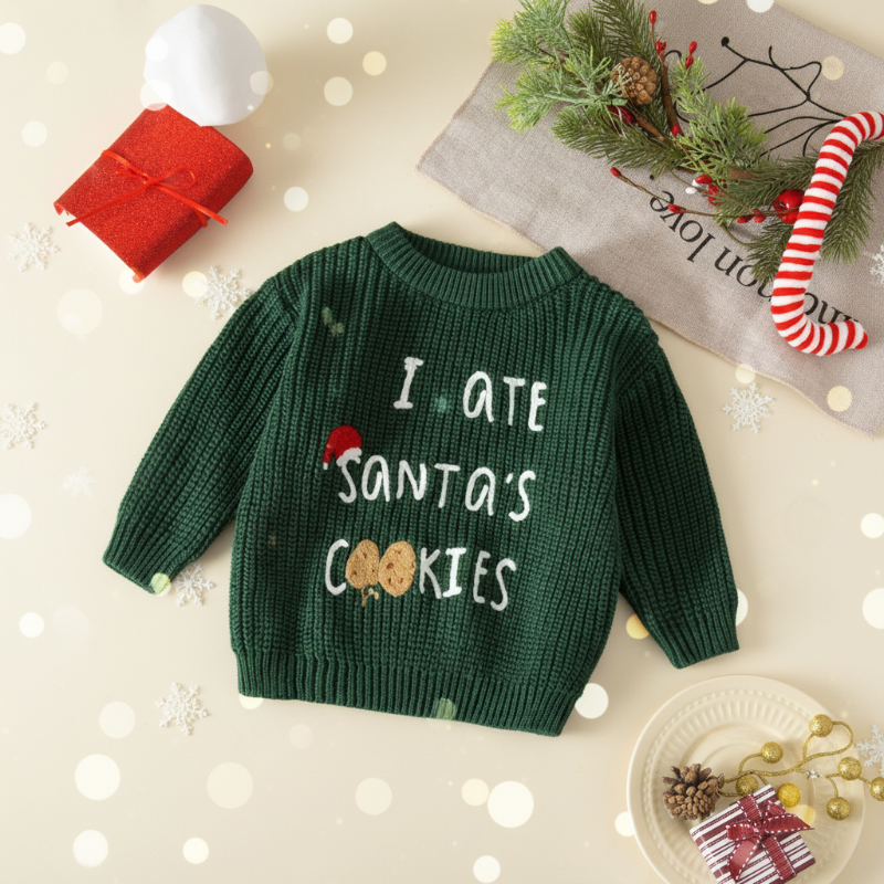 JoyKnit – Gemütlich & warm – Weihnachtspullover mit Aufdruck