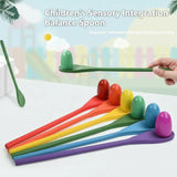 Wooden Egg Spoon Game – Motorik & Lernen – Eierrennen-Balance-Spiel