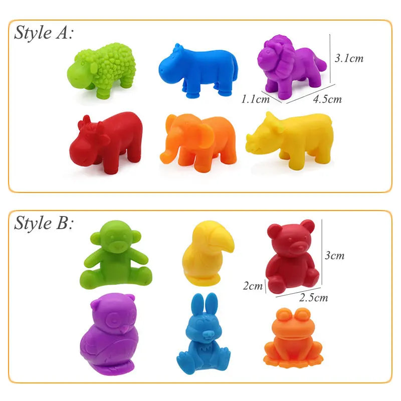 Rainbow Teddy Bears Toys™ - Pädagogisch & kreativ - Regenbogen Zählende Bären