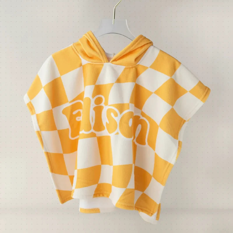 Personalized Hooded Towel – Weich & Einzigartig – Personalisiertes Kinder-Bademantel