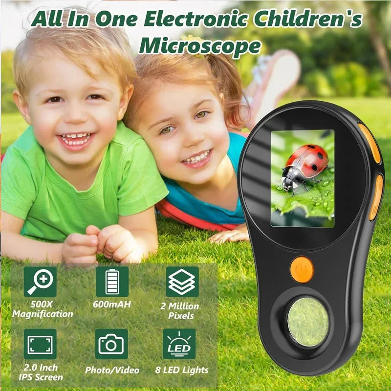 Pocket Microscope 500X - Klein & Leistungsstark - Handlupe