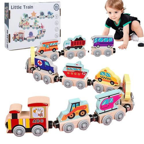 Tiny Express™ – Ausmalen & Gestalten - Holzeisenbahnspielzeug