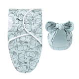 DreamNest – Ruhe & Komfort – Luxuriöses Wickeltuch mit Mütze