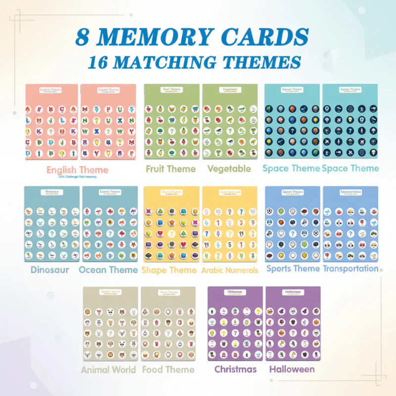 Memory Matching Game – Lernreich & Fördernd – Gedächtnis-Memory-Spiel