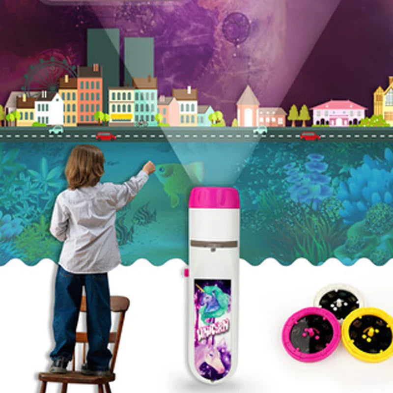 Glow Tales™ – Gute-Nacht-Bilder - Spielzeug-Projektions-Taschenlampe