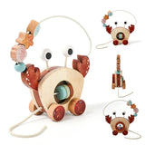 Crab Pull Toy™ – Spielen & Lernen – Hölzerne Krabbe