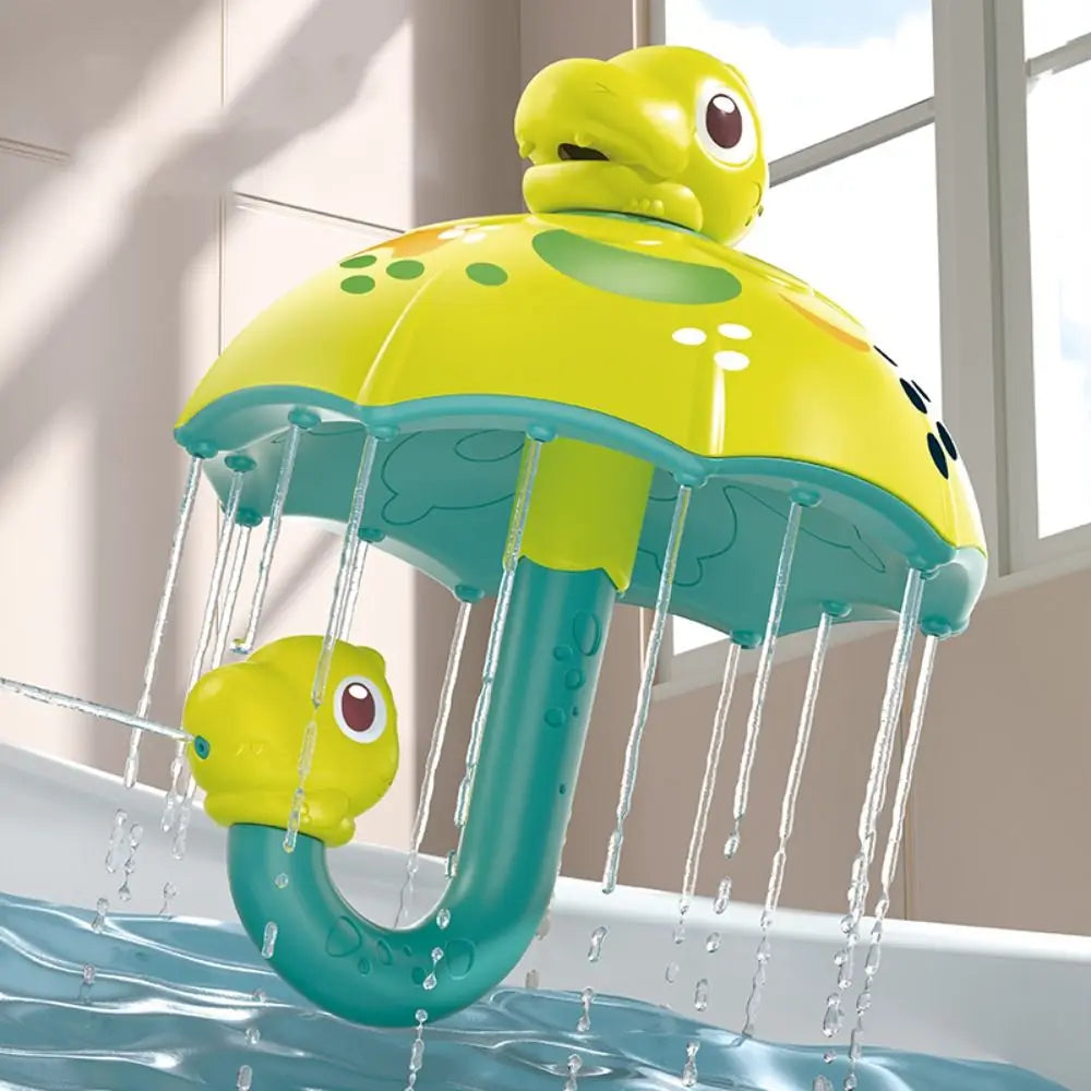 Dino Shower Spin™ – Lachender plätschernder Spaß – Badespielzeug Regenschirm