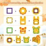 Animal Magnetic Building Blocks™ - Magnetische Bauzauberei - Magnetische Tierfliesen