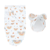 DreamNest – Ruhe & Komfort – Luxuriöses Wickeltuch mit Mütze