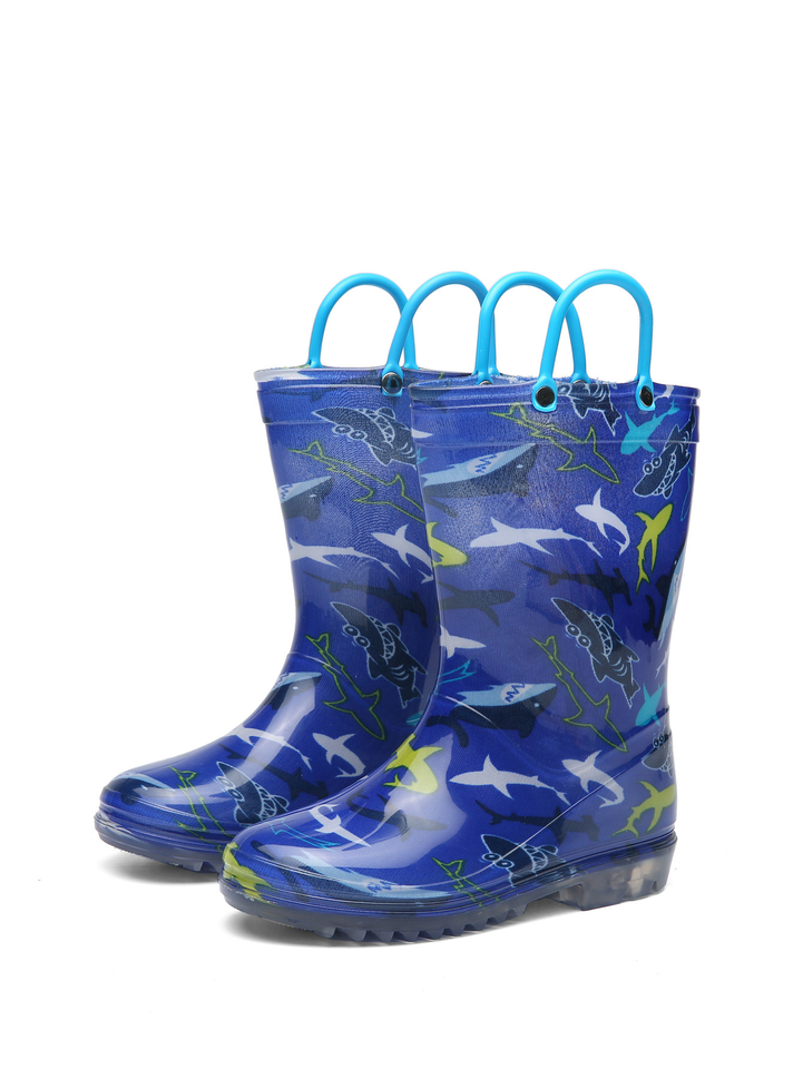 RainySteps – Bequem & wasserdicht – Regenstiefel mit Print & Schlaufe