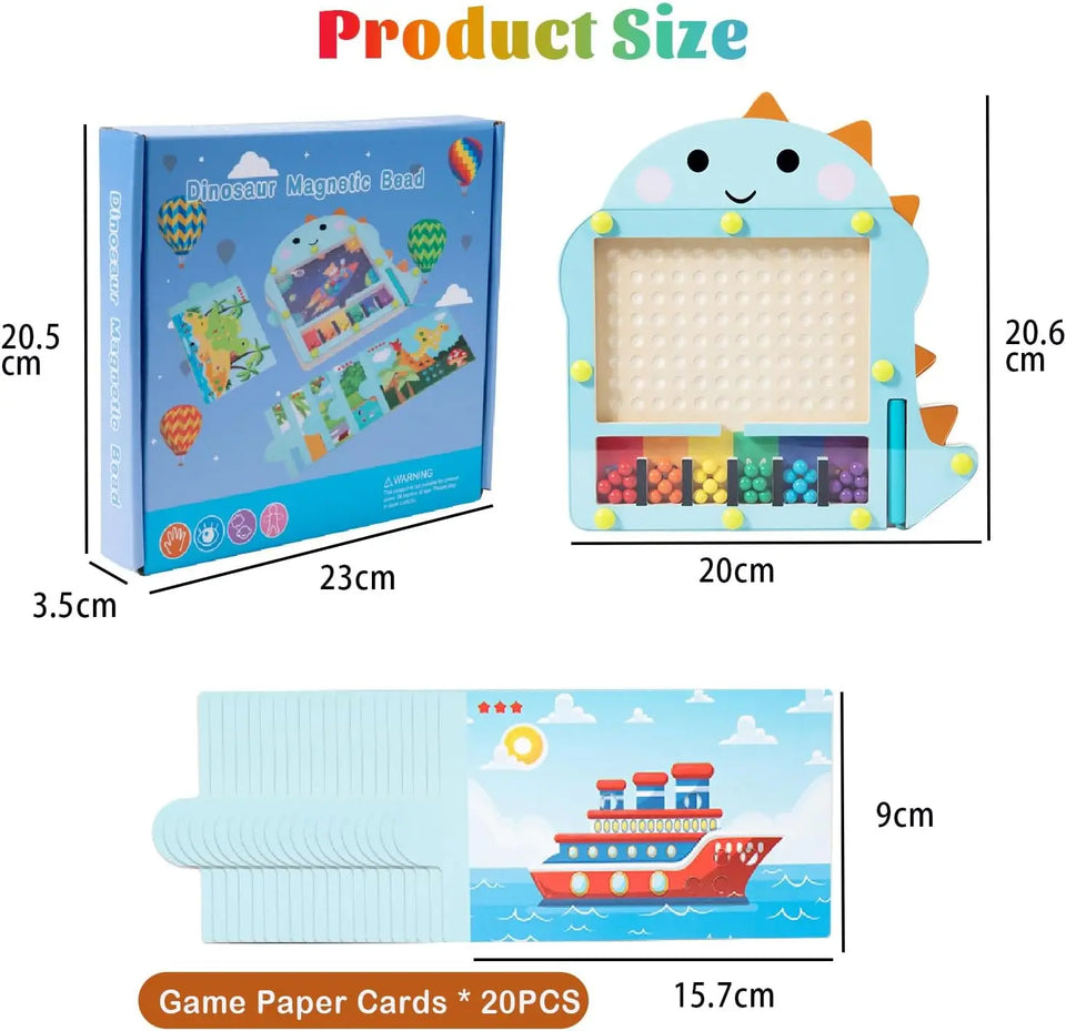 Bead Puzzle™ – LLabyrinth Spaß Sortieren - Magnetische Holzkugeln Puzzle