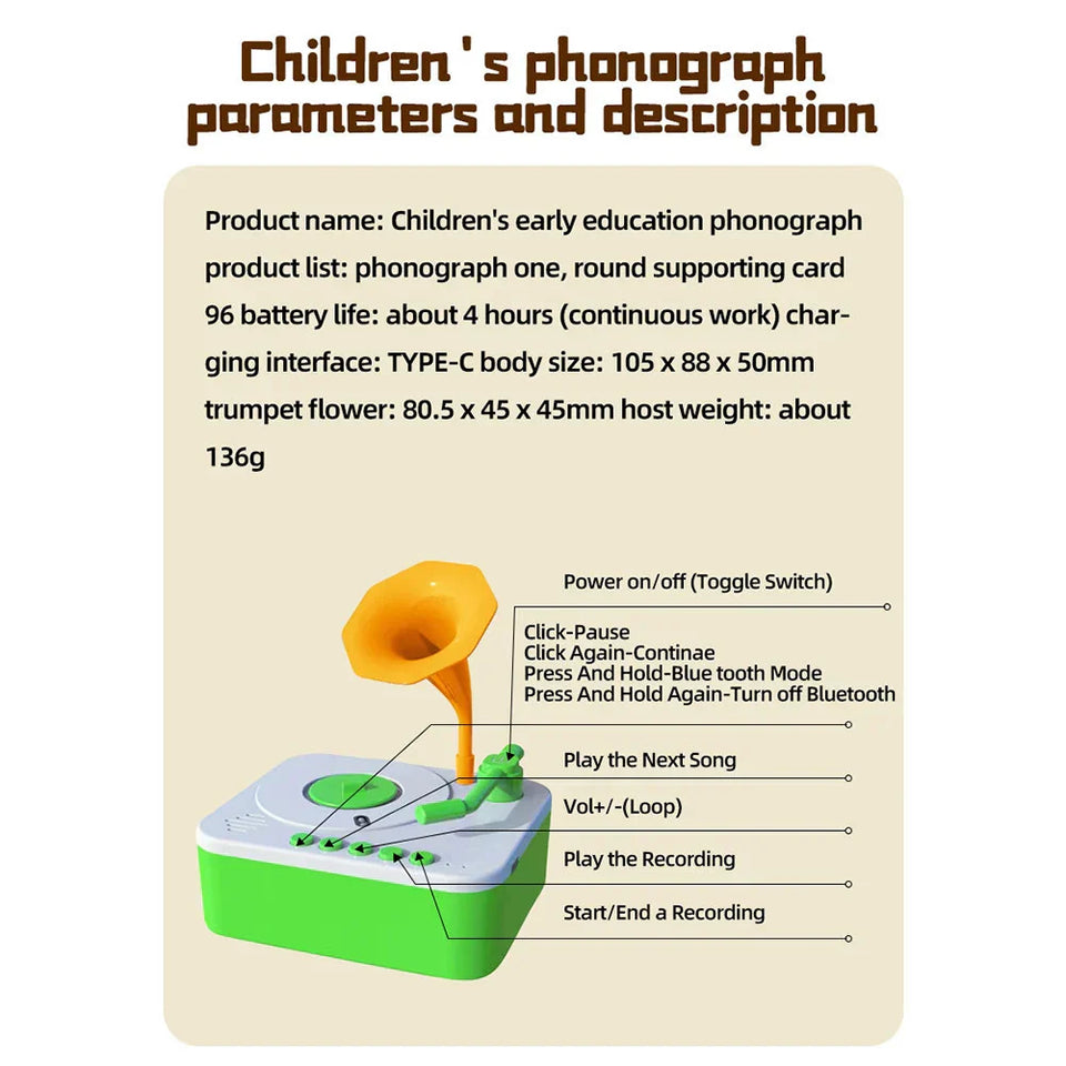 Sound Spinner™ – Geschichten & Lieder - Spielzeug-Grammophon