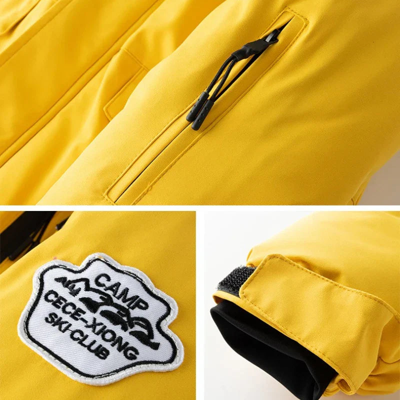 GlacierFit – Atmungsaktiv & schützend Wasserdicht – Skianzug mit Fleecefutter