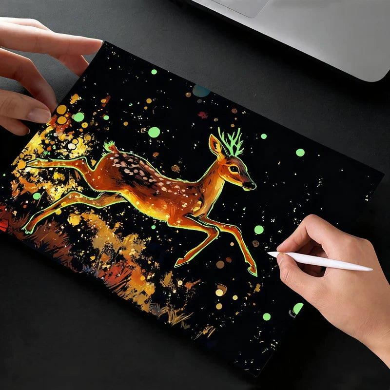 GlowArt – Glow-in-the-dark – Rubbelkarten-Set