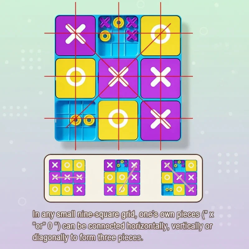 ThinkTac – Clever & Herausfordernd – Tic-Tac-Toe-Denksportaufgabe (Vier gewinnt)