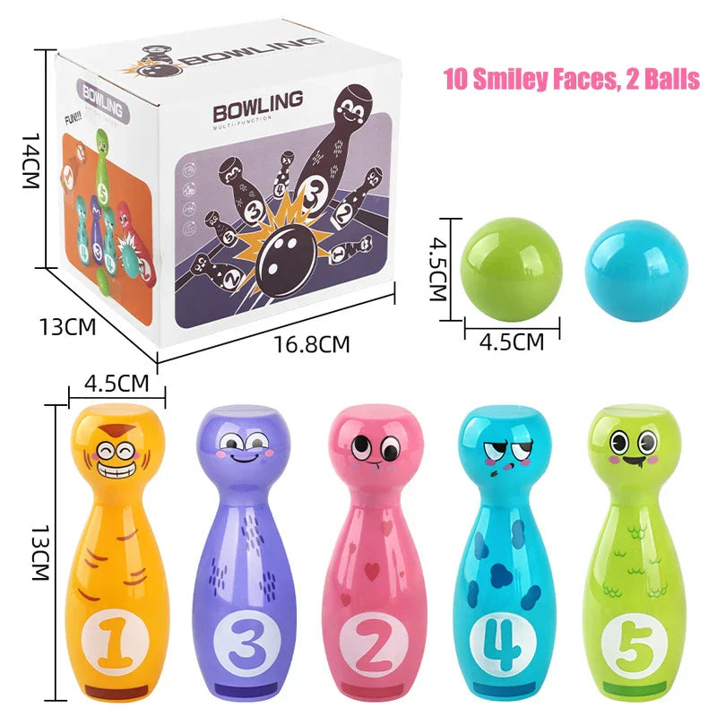 Bowling Game Set - Farbenfroh & lustig – Spielzeug-Bowling-Set