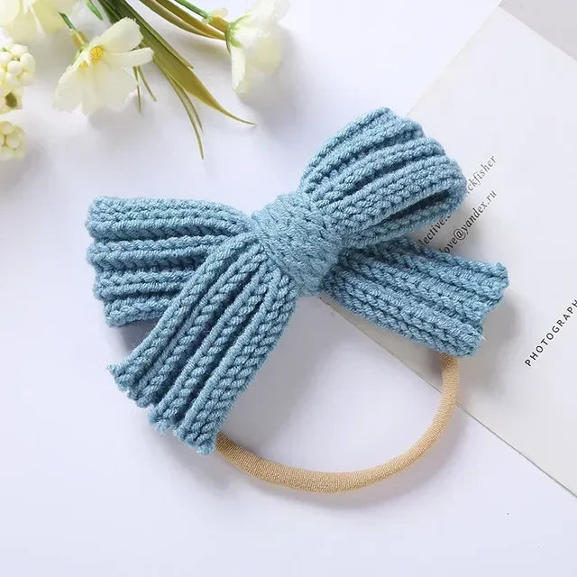 Mini Fashion™ - Süße Schleife - Gestricktes Haarband