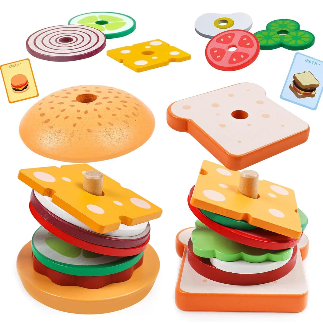 Woods™ - Leckeres Stapeln - Sandwich-Bauspielzeug