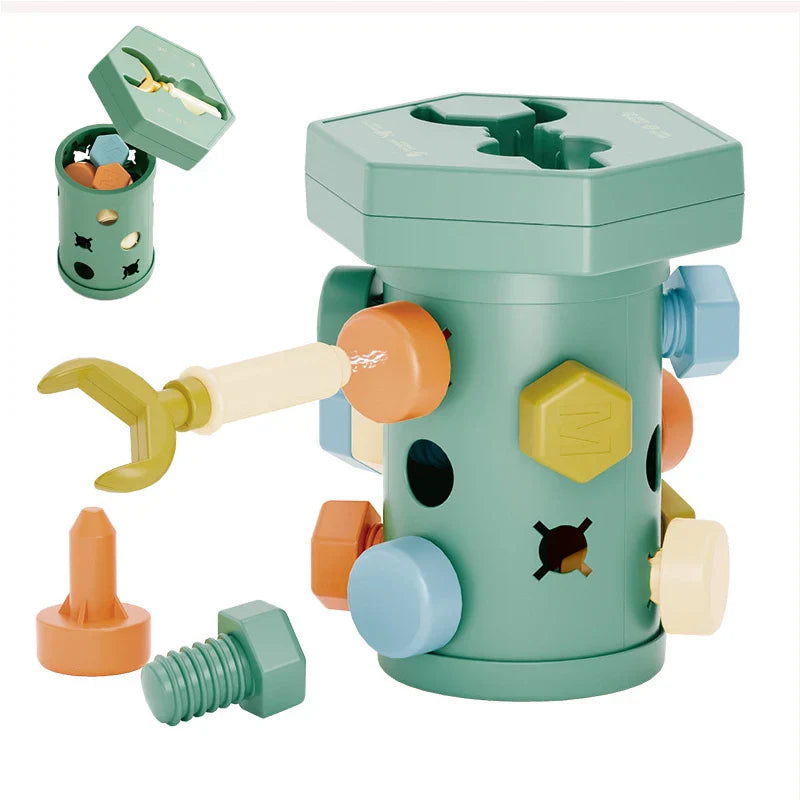 Magnet Toys™ - Kreativität und motorische Fähigkeiten - Montessori Schiebe- und Schraubenspaß