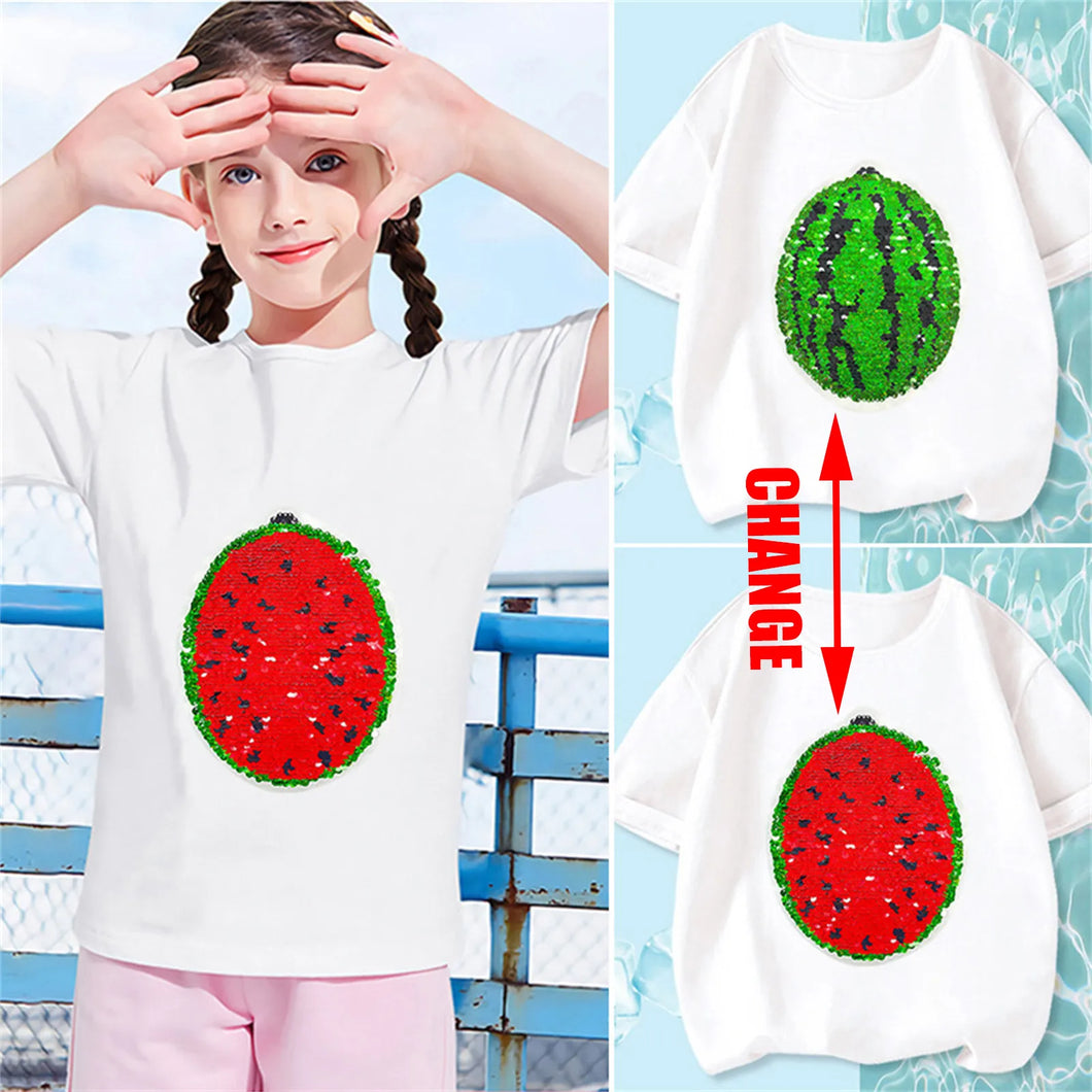 Mini Fashion™ - Funkeln & Umwandeln - Wassermelonen-T-Shirt