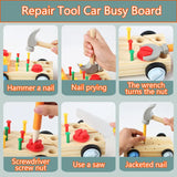 Woods™ - Drehen & Lernen - Montessori Auto Schraubbrett