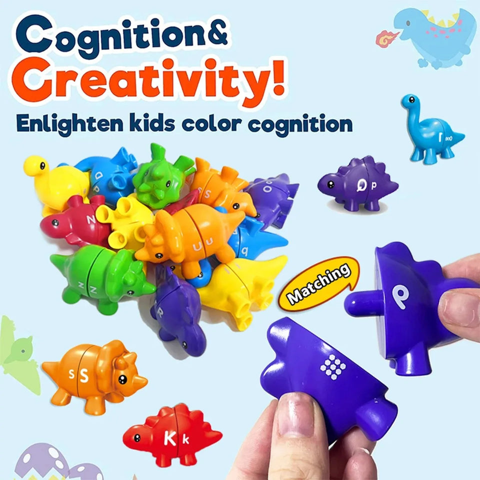 Matching Dino's – Lustig und lehrreich - Alphabet und Zahlen Dino Spiel