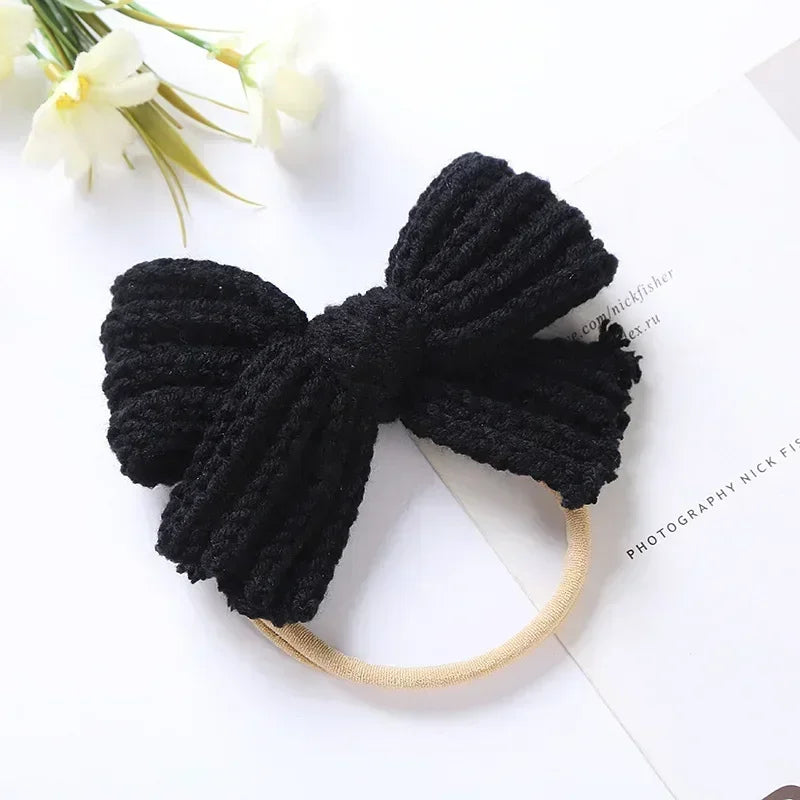 Mini Fashion™ - Süße Schleife - Gestricktes Haarband