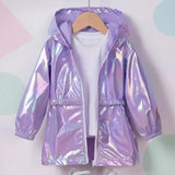 LumiBreeze – Glänzend & Leicht – Kinder-Regenjacke mit Kapuze