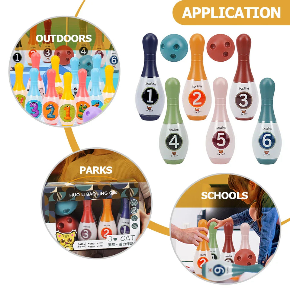 Mini Bowling Kit™ - Cijfers & Fun - Bowling Set