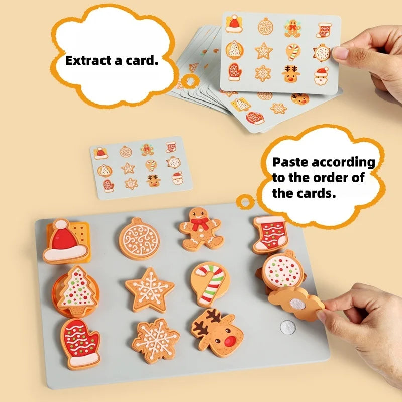 TinyKitchen – Kreativ & Verspielt – Holz-Kekse-Sortierspiel