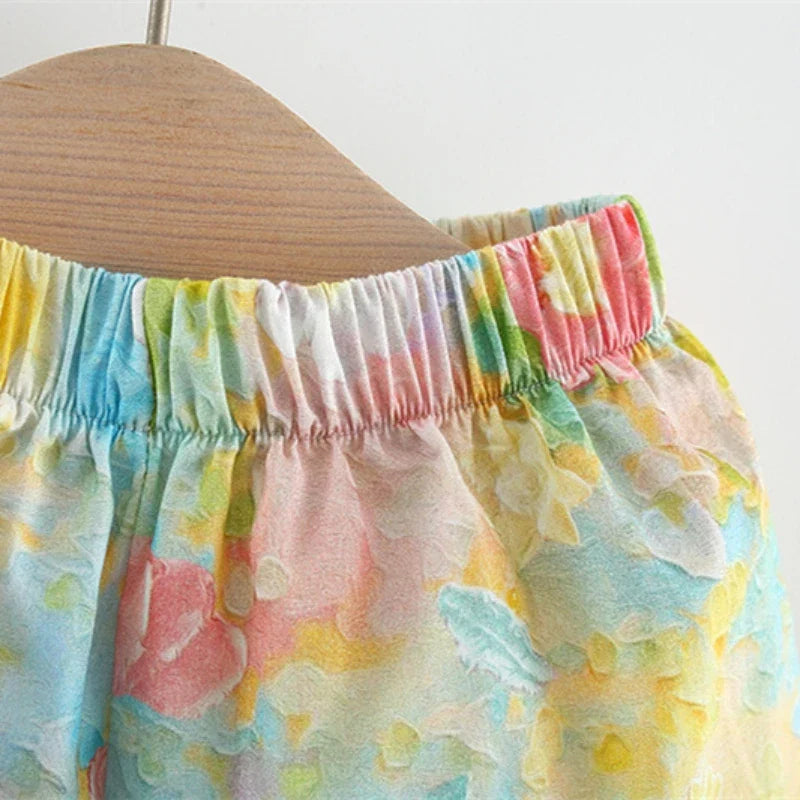 Mini Fashion™ - Sommerlicher Blumen-Chic - Sommerkleid Pfingstrose Druck