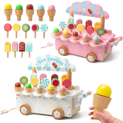 Wooden Gelato™ – Eiskalte Fantasie – Rollenspiel Eiswagen