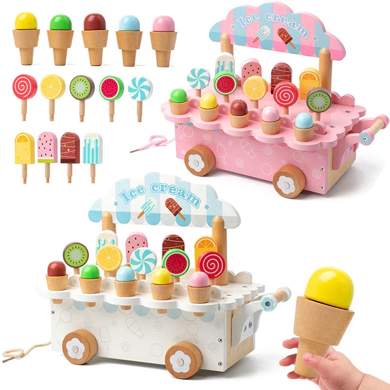 Wooden Gelato™ – Eiskalte Fantasie – Rollenspiel Eiswagen