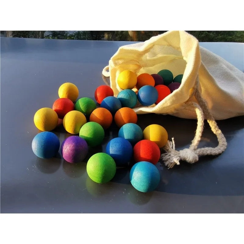 Rainbow Balls™ – Holzkugeln Regenbogen