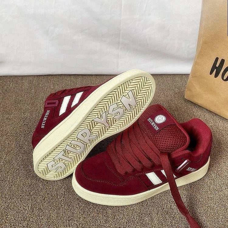 UrbanStep – Trendy & bequem – Bordeauxrote Sneaker