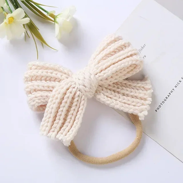 Mini Fashion™ - Süße Schleife - Gestricktes Haarband