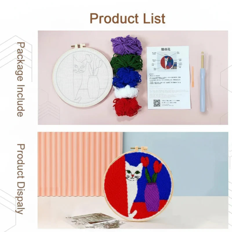 SoftLoop – Weich & Kreativ – DIY-Punch-Needle-Set für die Wohnraumdekoration