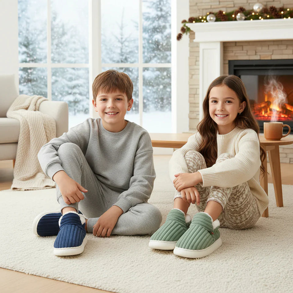 WarmNest – Kuschelig weich & warm – Rutschfeste Hausschuhe