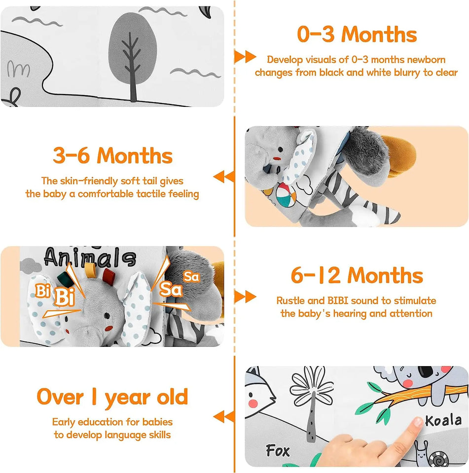 Soft Sensory Book – Fühlen & Entdecken - Baby Booklet