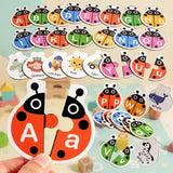 Wooden Letter Matching Game – Lernen & Spielen – Alphabet-Puzzle